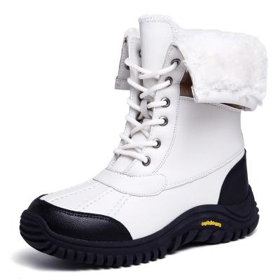 China 2021 Fashion Women Waterproof Wholesale Warm Casual Cotton Shoes Snow Boots For Winter Fur Lined Shoes for sale