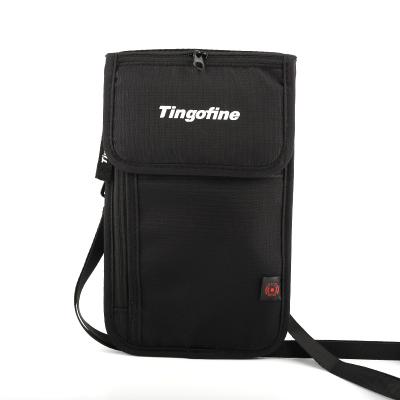 China Travel Bag Document Holder RFID Passport Nylon Waterproof Multifunctional Change Abroad Shoulder Bag for sale