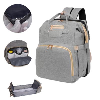 China Multifunctional Waterproof Diaper Bags Water Resistant Shoulder Tote Mummy Baby Bag Diaper Backpack for sale