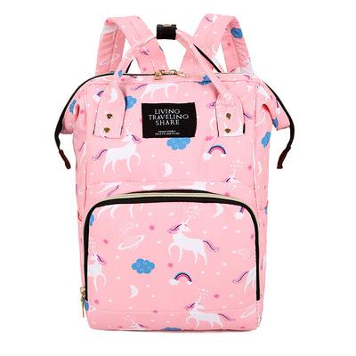 China Baby Diaper Bag Unicorn Backpack Waterproof Multifunctional Diaper Bag Large Capacity Portable Wet Diaper Bag Customized Diaper Bag for sale