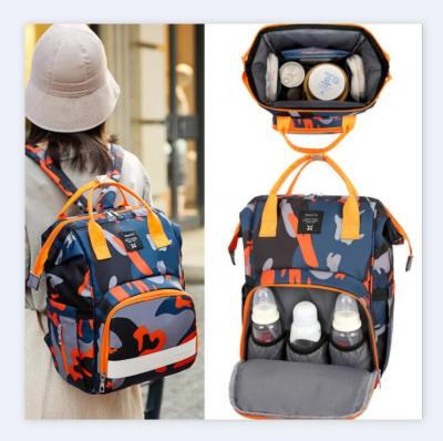 China Water Resistant Fashion Mummy Bag Backpack Multifunctional Large Capacity Mother, Baby And Mommy Bag for sale