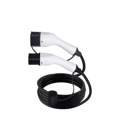 China 32A 22kw Ev Charger Level 2 Three Phase Portable Type - 2 Se Cable EV Car Charger 22kw Electric Car Cable HG-CL01 for sale