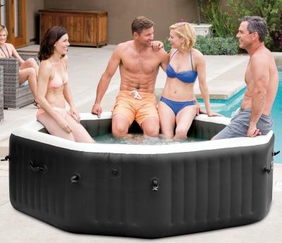 China Family Yard Intex 28458 SPA Pool 79in X79in X28in Purespa Jet And Bubble Deluxe Set for sale