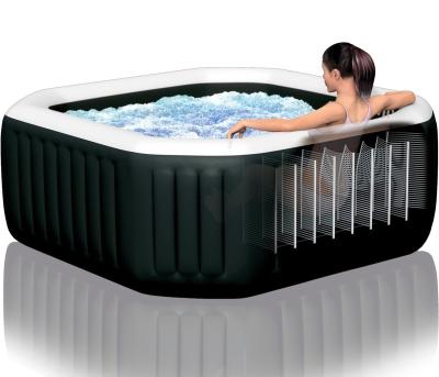 China Family Yard Intex 28462 SPA Bubble Pool Massage Jug Constant Temperature Heated Hot Spring Inflatable Pool Pool Set with Pump for sale