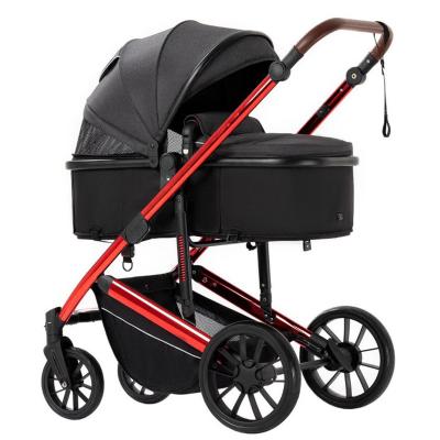 China New 2022 Portable Baby Stroller High Quality Easy Folding Design EN1888 3 in 1 Baby Stroller Carrier Pram with Cradle Baby Walker Buggy Travel System for sale