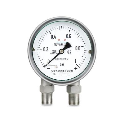 China Corrugated (Shockproof) Stainless Steel Pipe Differential Pressure Gauge CP-21 for sale