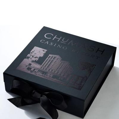 China Factory Price Recycled Materials Black Underwear Gift Box Shoe Box High Quality Packaging Box for sale