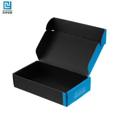 China Custom Recycled Materials T-shirt Cardboard Packaging Box Printed Logo Shipping Cardboard Packaging for sale