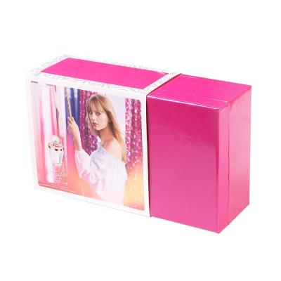 China Private Label Magnetic Biodegradable Pink Tape Materials Paper Eyelash Package Hair Extension Wigs Packaging Boxes Recycled White Gift Box for sale