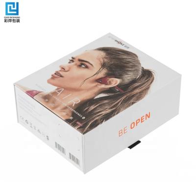 China Custom Handmade Logo Sports Headset Magnetic Cardboard Packaging Boxes For Handmade Earphone Case Gift Packaging Shipping Wrapping Paper for sale