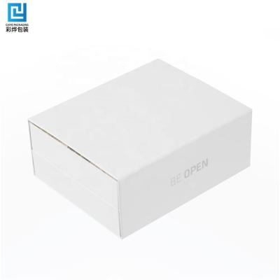 China Reused Materials OEM ODM Cardboard Custom Paper Box For Wireless Cable Earphone Flip Earbud Airpod Packaging Box for sale