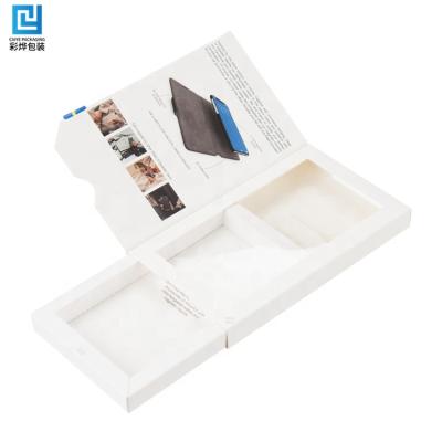 China Custom Materials Cardboard Magnet Gift Packaging Recycled White Paper Box With Magnetic Closure PVC Lid For Mobile Phone Shell Case Housings Cover for sale