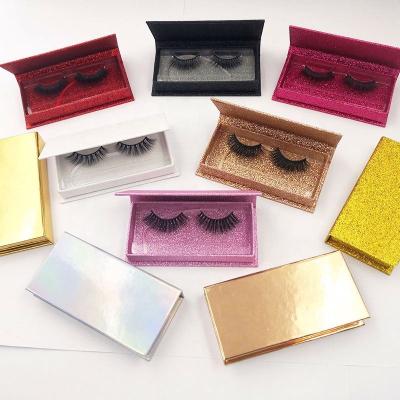 China Recyclable Private Label Magnetic Stripe Eyelash Package Eye Lash Packaging Box Glitter Eyelash Packaging Box for sale