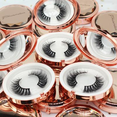 China 25mm Long Mink Eyelash Magnetic Box With Magnetic Eyelash Packaging Box Natural Eyelash for sale