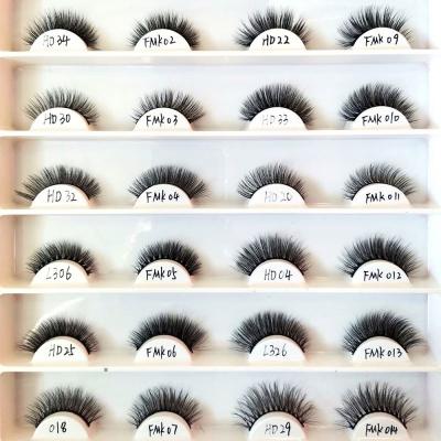 China Customized Natural Professional Quality 3d Siberian Long Full Strip Lashes False Mink Eyelashes for sale