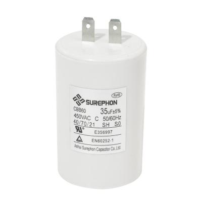 China cbb60 air conditioner capacitor 250vac 300v for sale