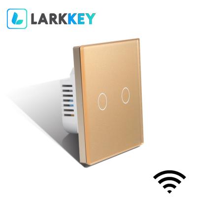 China Larkkey Larkkey IOT Wifi Smart Alexa Desktop Switch Programmable Timer On And Off Wifi Switch 2Way Wifi for sale