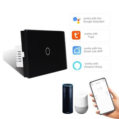 China Smart Alexa Touch Larkkey Tuya Smart Life Internet Electrical Switches 118mm* 74mm* 38mm for sale