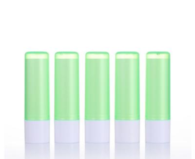 China 4.8g Lipstick Tube Recycled Solid Plastic Lip Balm Tubes Packaging Container With Cute Applicator Lip Balm Tube for sale