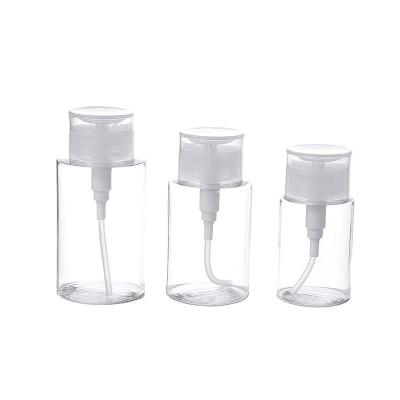 China BEAUTY PACKAGING BEAUTY Nail Polish Solvent Pump Bottles Empty Plastic Alcohol Liquid Press Pumping Bottles With 33/410 Pump Dispenser Toner Bottle for sale