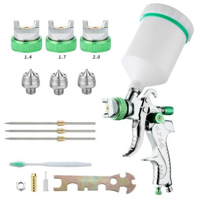 China 200-300 (mm) Automobile High Atomization 1.4/1.7/2.0mm 2008 Coat Spray Gun Pneumatic Pot Spray Gun for sale