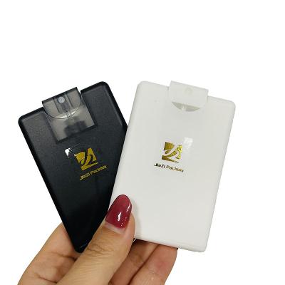 China Custom Empty Plastic Pocket Spray Bottle Cosmetic Credit Card Perfume Bottle 10ml 15ml 20ml 50ml Spray Bottle Credit Card for sale