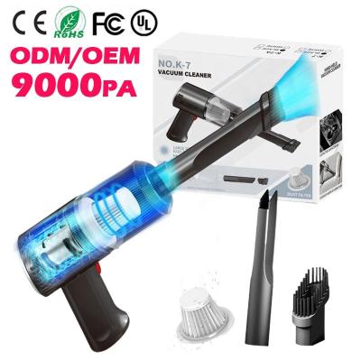 China Business/120W Mini Wireless Car Vacuum Cleaner/6000Pa High Power Powerful Handheld Luxury 12V 4 in 1 Cordless Handheld Vacuum Cleaner for Car for sale