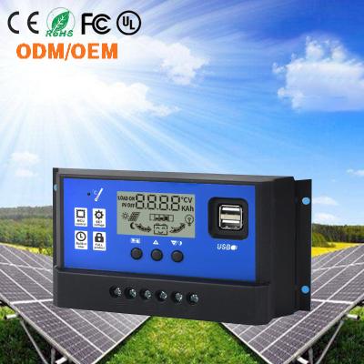 China Solar Charge Controller 30A Charger Controller 100A Mppt Inverter Tracker 100 Amp 24V 200A For Power Panel Water Heater Pwm Pump for sale