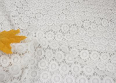 China White Chemical Water Soluble Guipure Lace Fabric By The Yard For Party Sexy Dress for sale