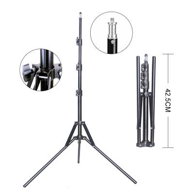 China Reverse Digital Camera Folding Tripod Ring Light Stand Camera Holder Professional Led Stand Light Tripod for sale