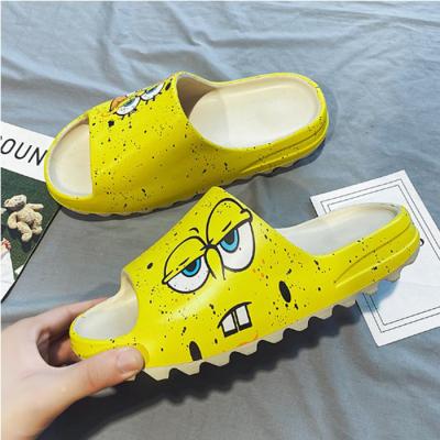 China Factory direct wholesale custom made yeezy slides yellow yeezy slippers women yellow slippers for sale