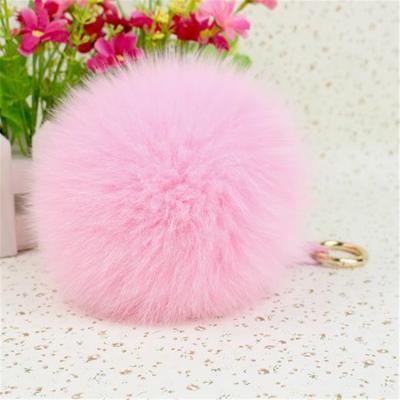 China Charm Ball Fur Factory Bag Charm Rabbot Luxury Key Chain Pendant Keychains Real Direct Wholesale Comfortable \ Durable Mink Fur for sale