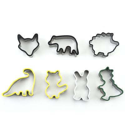 China Sustainable DIY Tool Metal Stainless Steel Cookie Cutter Animal Model Baking Custom for sale