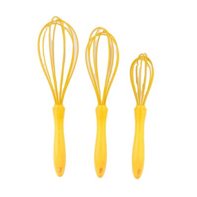 China Viable Factory Custom Food Grade Silicone Coated 10 Inch Egg Beater Egg Beater Mixer Cooking Tools for sale