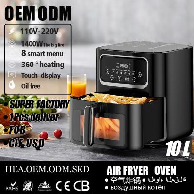 China 2023 New Peak Hotel Silver Air Fryer Oven Factory CKD ODM SKD OEM Home Appliance 12L Deep Air Fryer Industrial Air Fryer for sale