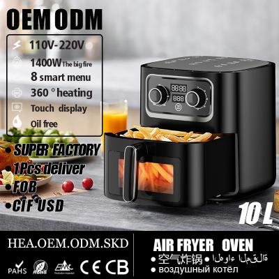 China 2023 New Peak Air Deep Fryer Industrial Silver Oven Factory CKD ODM SKD OEM Hotel 12L Air Fryer Air Fryer Home Appliance for sale