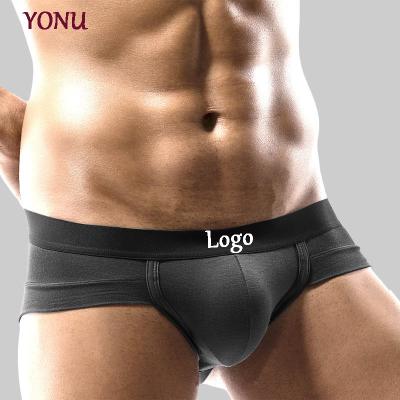 China Custom Breathable Logo U Design Comfortable Breathable Briefs Low Waist Sexy Underwear For Men for sale