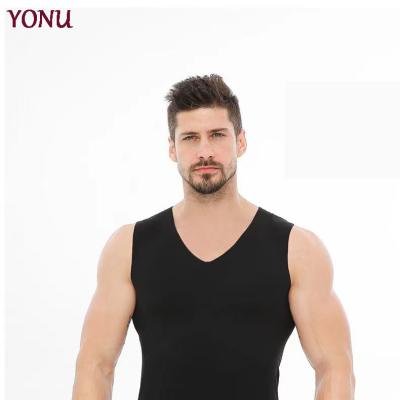 China Factory direct sales winter breathable men's seamless thermal vest thickened sleeveless double-sided push-up for sale