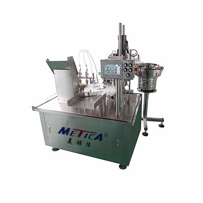 China Food Pharmaceutical Grade Automatic Small Glass And Vial Plastic Liquid Oral Wash Bottle Filling Capping Machine for sale