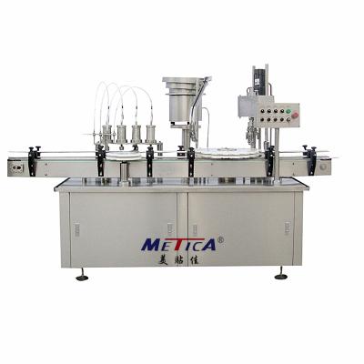 China Factory price food spray bottle automatic automatic amber inhaler filler capping machine with four nozzles for sale