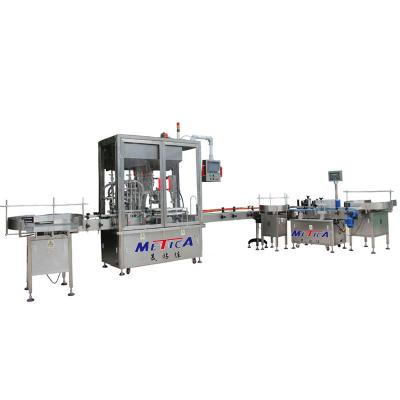 China PLC Automatic PET Bottle Filling Machine Viscous Liquid Line And Syrup Filler For Viscosity Paste for sale