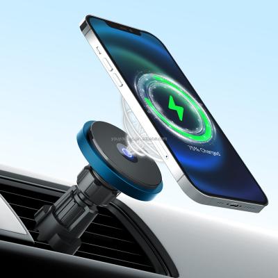 China Amazon's best-selling mobile phone 3 in 1 car charger holder 15W car mount Qi wireless fast wireless charging pad for sale