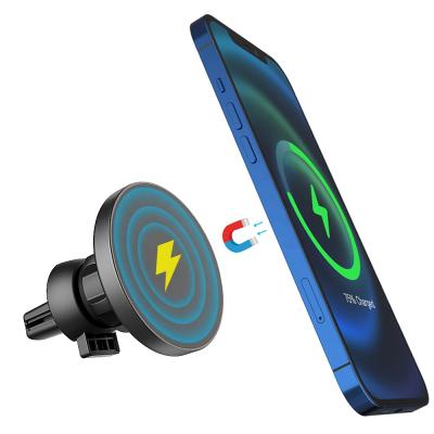 China Cell phone *Dropshipping* compatible with phones which has magnetic function Qi car mount wireless charging wireless charger for sale