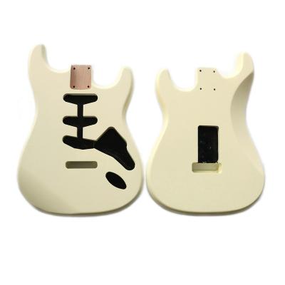 China GUITAR Alder Wood Nitro Satin Finished ST Guitar Body in Vintage Cream Color for SSS Electric Guitar DIY Kits Parts for sale