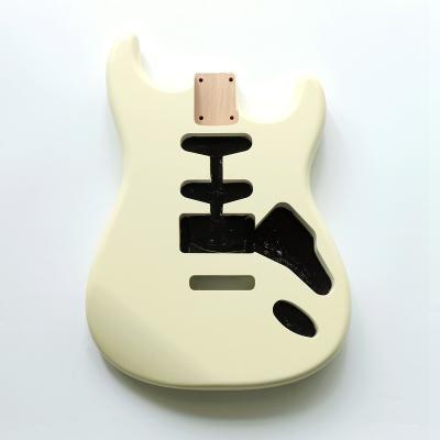 China Hot Selling Vintage Alder Alder Kits Guitar SSH Guitar Cream Wood Body In St Handmade Electric Guitars for sale