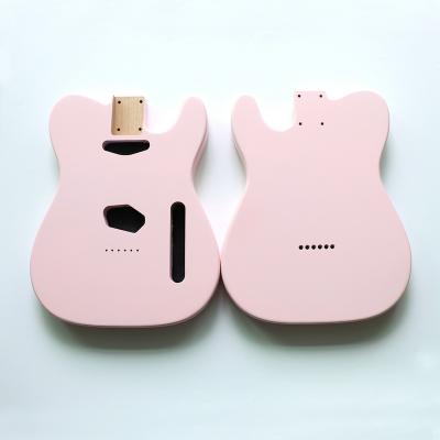 China Shell Pink TL Electric Guitar Nitro Finish Body Alder Wood Alder Wood for Build Handmade Guitars for sale