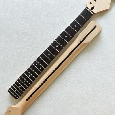 China Canadian Style Guitar Neck 22 Fret Maple St Guitar Neck Through Rosewood Fingerboard & BRUSH Dot Nitro Finish Markers for sale