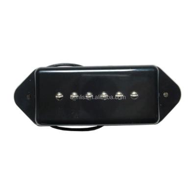 China Dog ear guitar pickup black color P90 dog ear style guitar pickups in black color wholesale for electric guitar for sale