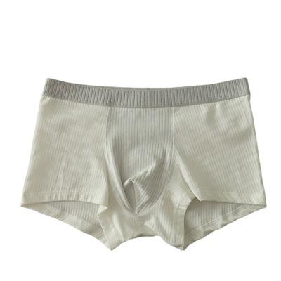 China New Graphene Single Color Ribbed Mens Underwear 95% Cotton 5% Spandex Antibacterial for sale