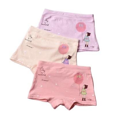 China Size Quality Antibacterial Soft Action Cartoon Printing Cotton Girl Children Kids Underwear Boxers for sale